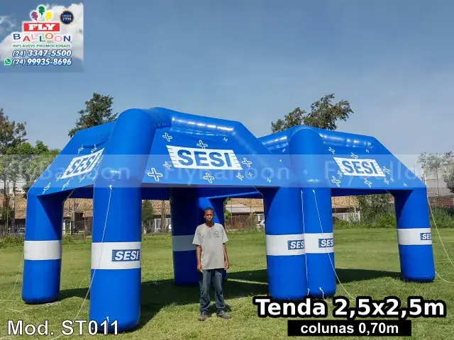 Estandes infláveis promocionais SESI