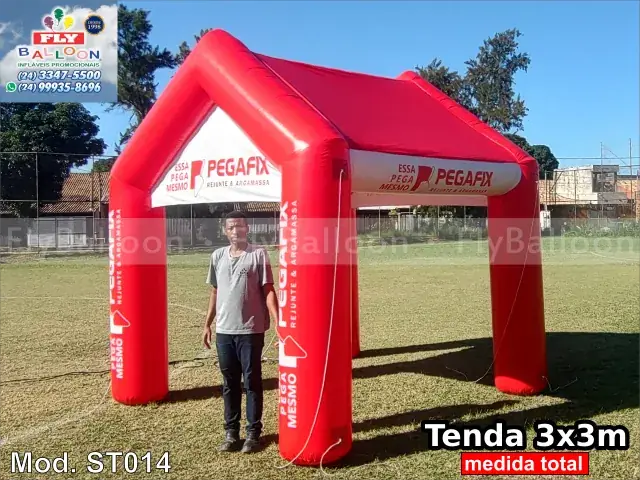Tenda inflável promocional Pegafix Rejunte e Argamassa