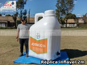 replica inflável gigante promocional herbicida adengo bayer